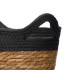 3 SET ROUND BASKETS HANDLES 16 CM TALL BLACK