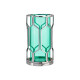 BASE CANDELA CRISTALLO BLU METALLO ARGENTO