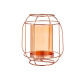BASE VELA CRISTAL FAROL AMBAR METAL COBRE