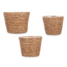 SET 3 ROUND ESPARTO BASKETS MEDIUM