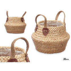 CESTO PIEGHEVOLE MANIGLIE SPARTO MISTO 20CM