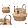 PANIER PLIABLE AVEC POIGNÉES EN SPARTE MIXTE 20CM