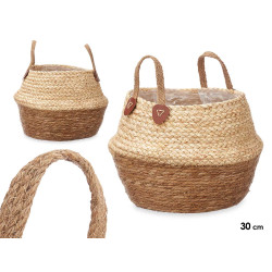 CESTO PLEGABLE ASAS ESPARTO MIXTO 30CM