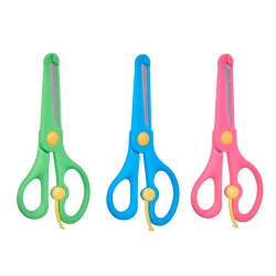 CHILDREN'S SCISSORS WITH SAFETY ASSORT 3