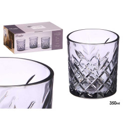 350ML SMOKY DIE-CUT GLASS