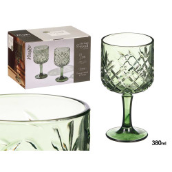 COPA TROQUELADA 380ML VERDE