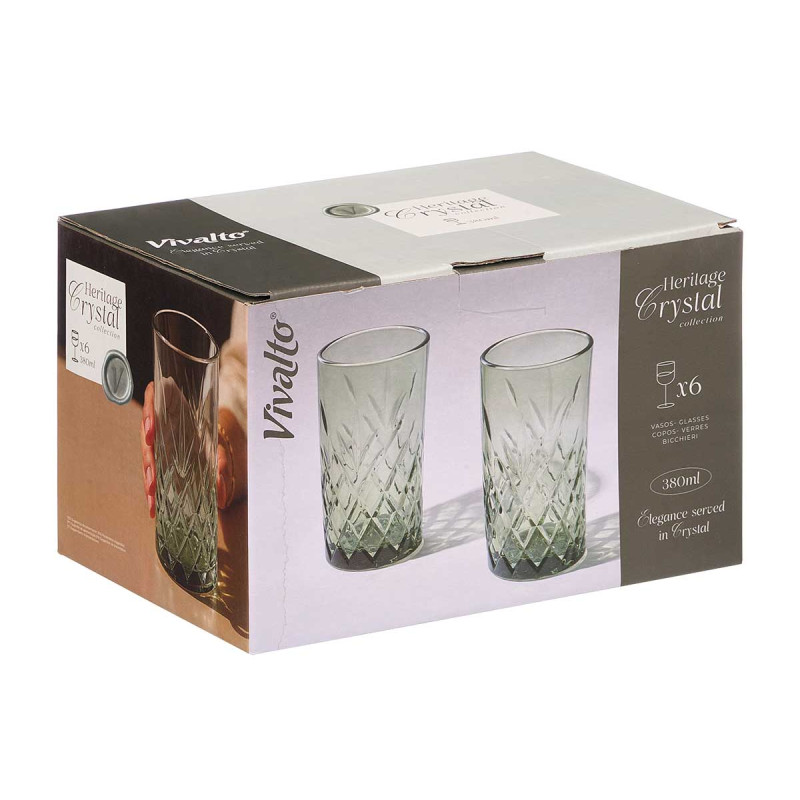 COPO RECORTADO 380ML VERDE