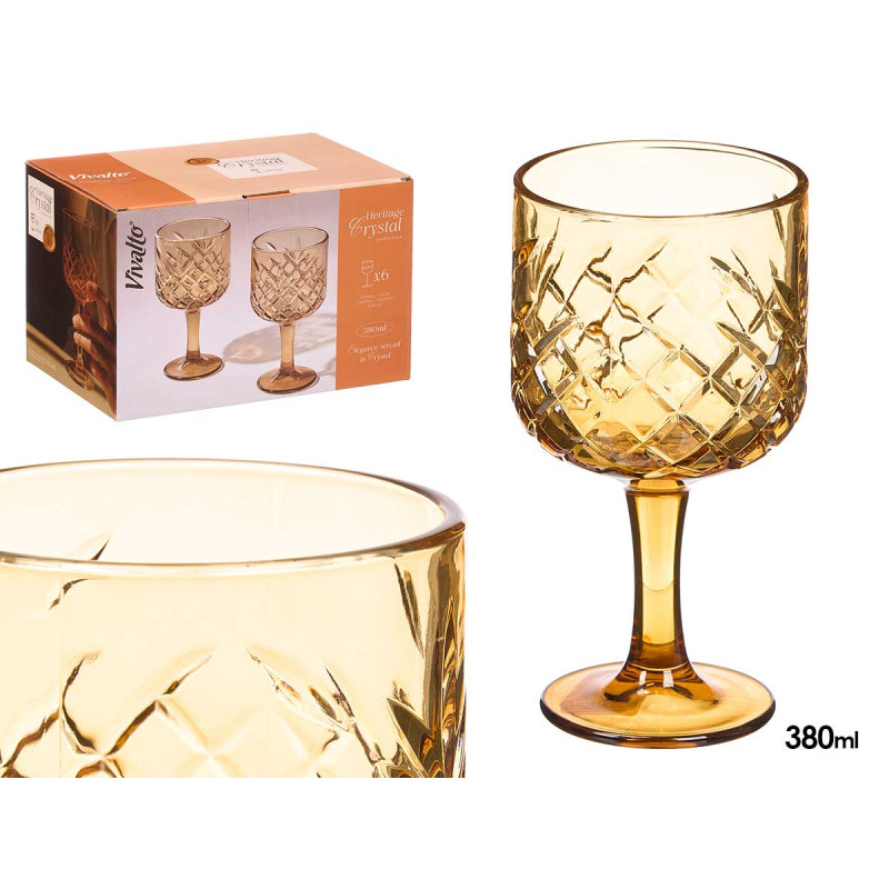 380ML AMBER DIE-CUT CUP