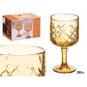 COPA TROQUELADA 380ML AMBAR