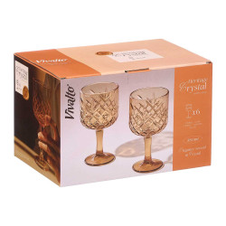 COPA TROQUELADA 380ML AMBAR