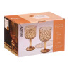 COPA TROQUELADA 380ML AMBAR