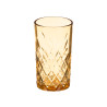 380ML AMBER DIE-CUT GLASS