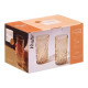 VERRE DÉCOUPÉ 380ML AMBRE