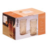 380ML AMBER DIE-CUT GLASS