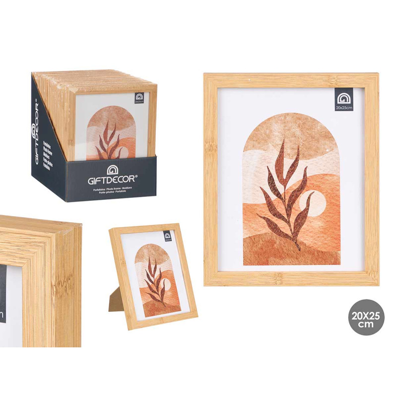 CADRE PHOTO EFFET BAMBOU 20X25