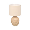 LAMPE VIEILLIE RONDE À RAYURES HORIZ 44CM