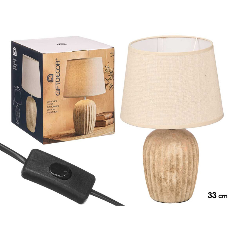 LAMPADA VINTAGE RIGHE VERTICALI 33 CM