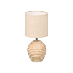 LAMPE VIEILLIE RONDE RAYURES HORIZ 28CM