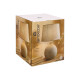 LAMPE À RAYURES BLANCHE 52CM