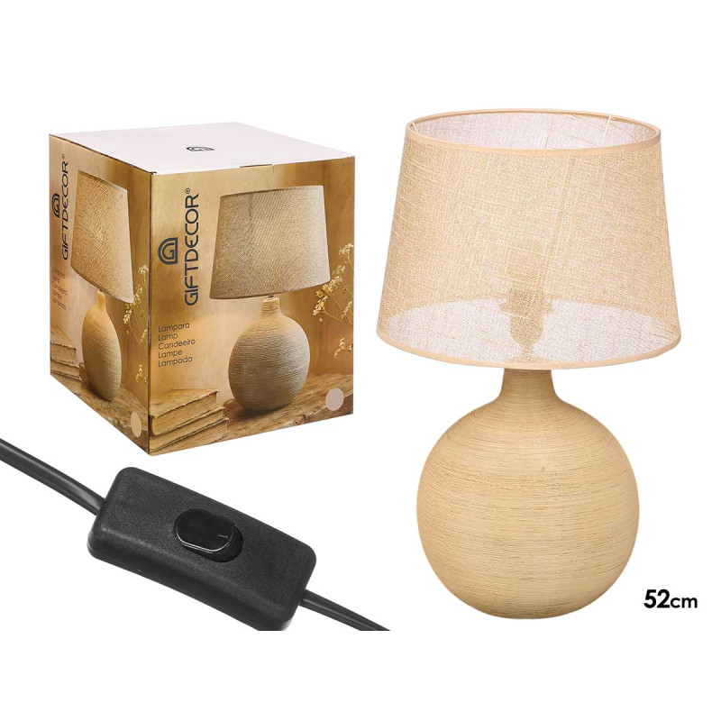 LAMPADA RISCAS TERRA 52CM
