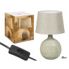 LAMPE À RAYURES VERTES 52CM