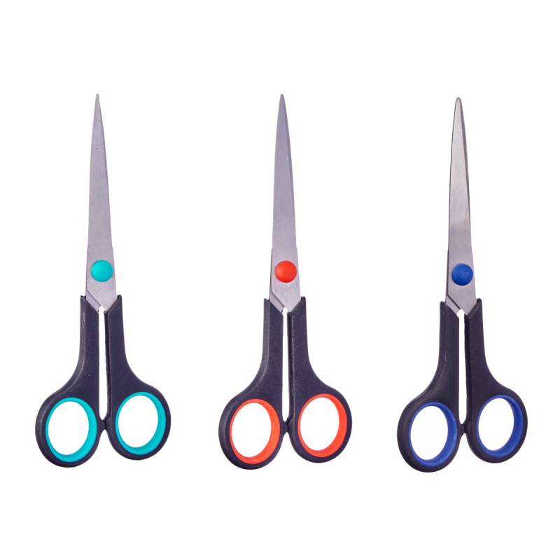 MEDIUM SIZE SCISSORS 17CM ASSORT 4