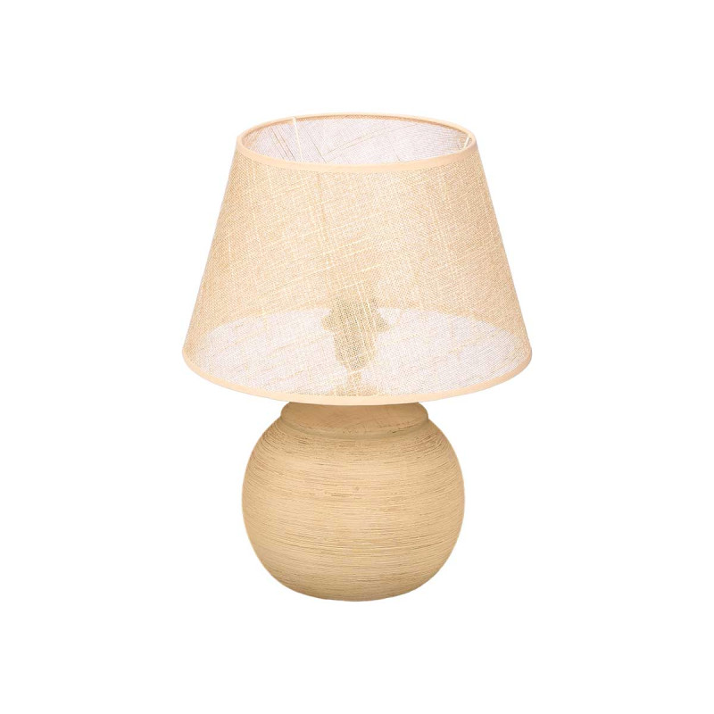 LAMPE RAYURES TERRE 39CM