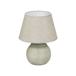 LAMPE À RAYURES VERTES 39CM
