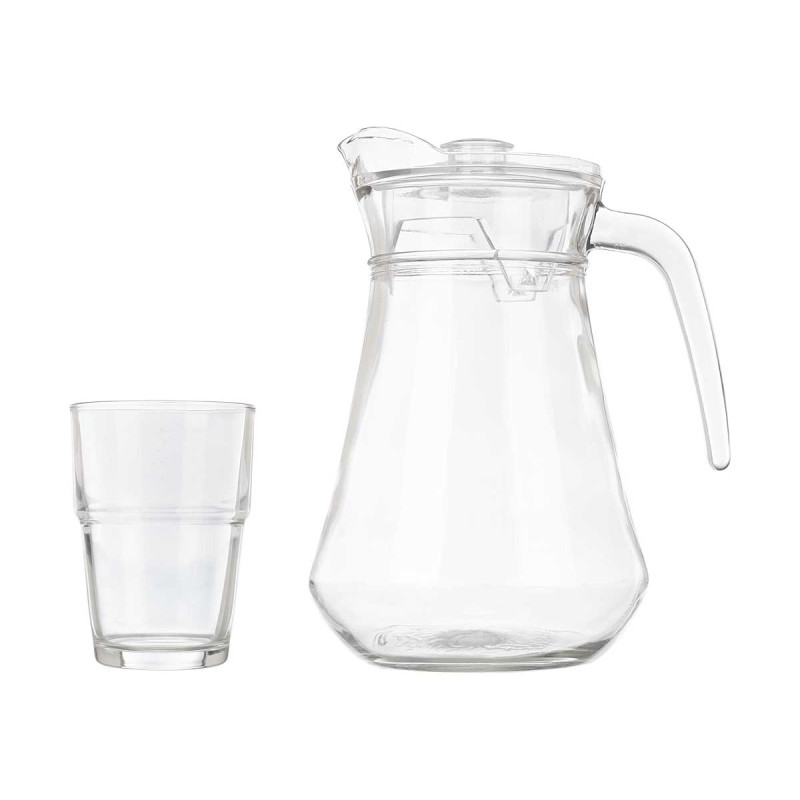 SET 5PCS JARRA VASOS REFRESCO