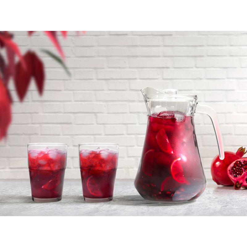SET 5PCS JARRA VASOS REFRESCO