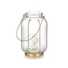 LANTERNE LED RAYURES HAUTE TRANSPARENT