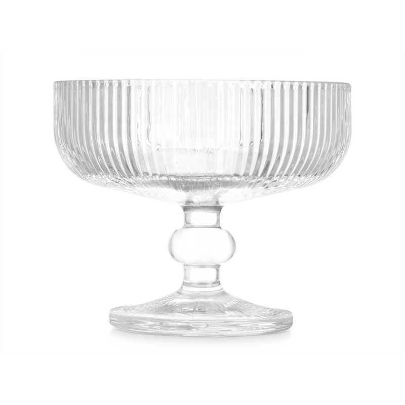 COPA HELADO TRANSPARENTE RAYAS 310ML