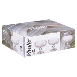 COPA HELADO TRANSPARENTE RAYAS 310ML