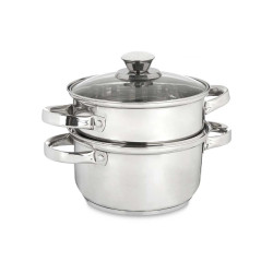 STEAMER 2 PIECES GLASS LID 20 CM