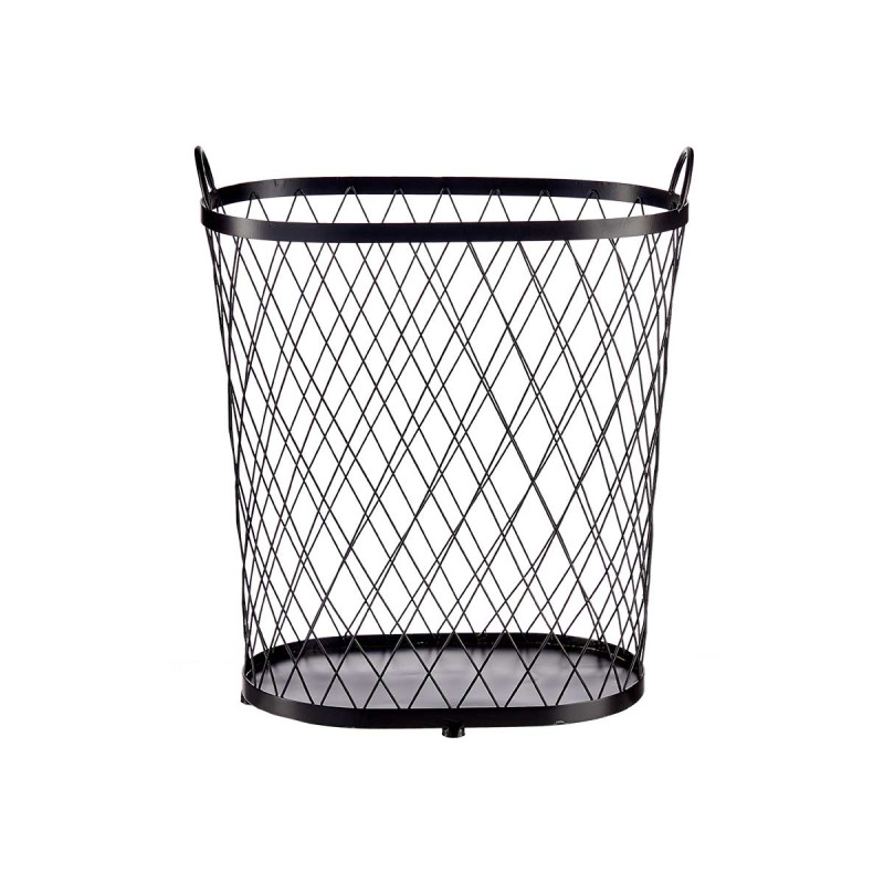 CESTO METALICO NEGRO CON ASAS