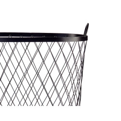 CESTO METALICO NEGRO CON ASAS