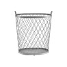 CESTO METALLICO ARGENTO CON MANIGLIE