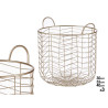 SET 3 ROUND CHAMPAGNE BASKET WITH HANDLES