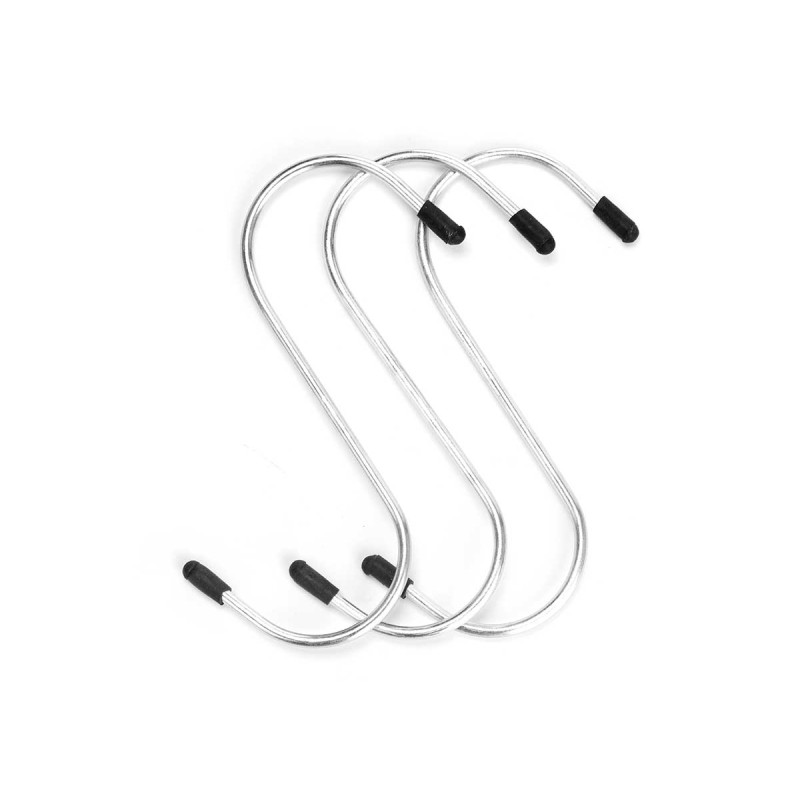 SET 3 LARGE METAL HOOKS 