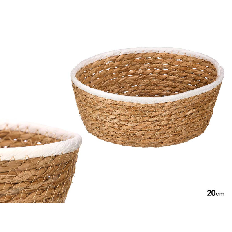 CESTINO ROTONDO BIANCO DA 20 CM 
