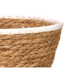 PANIER BLANC ROND DE 20 CM 