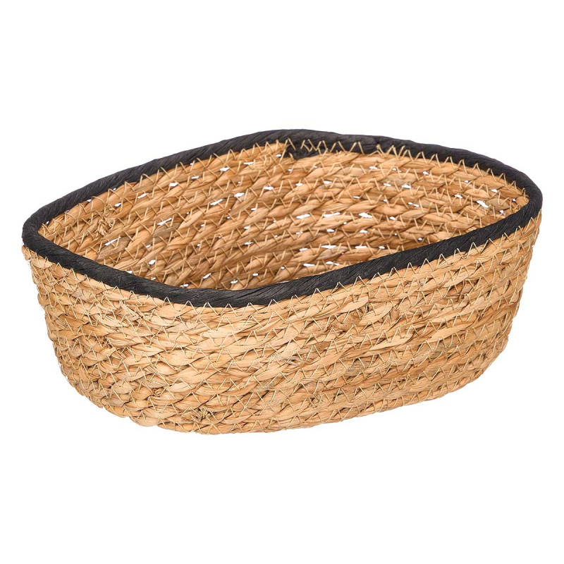 PANIER RECTANGULAIRE 24X18CM NOIR 
