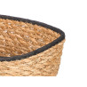 PANIER RECTANGULAIRE 24X18CM NOIR 