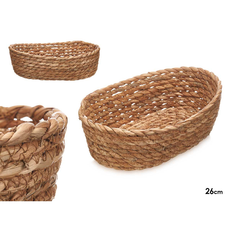 CESTO OVALADO 26CM NATURAL