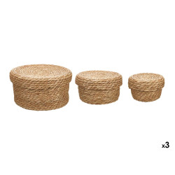SET 3 BASKETS ROUND LID
