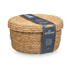 SET 3 CESTI TAPPO ROTONDO 