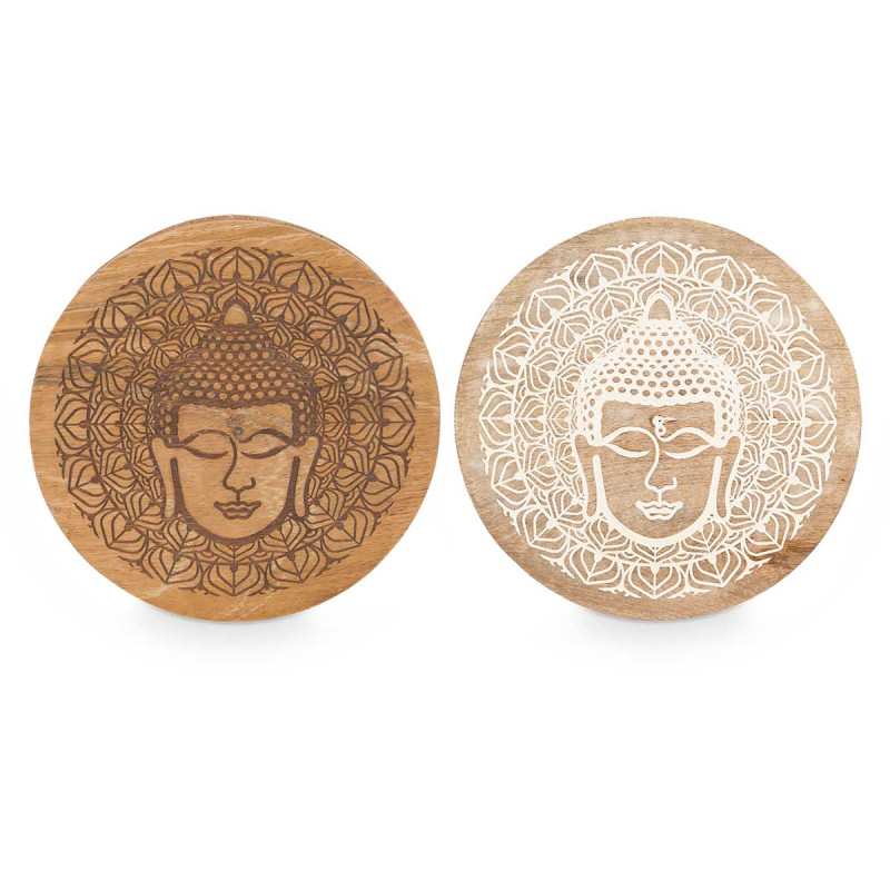 SCATOLA ROTONDA TAPPO BUDDHA ASS 2 COLORI 