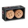 SET 2 PERCHAS MADERA COLOR NATURAL