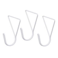 SET 3 HANGERS WHITE TRIANGLE