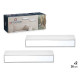 DEUX ÉTAGÈRES MIROIR 30CM BLANC